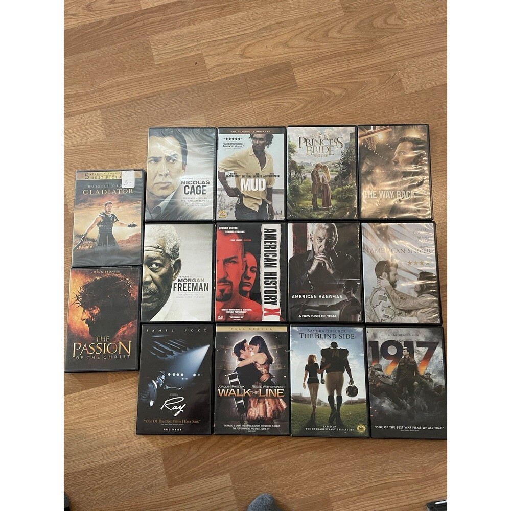 Drama DVD Lot 20 Movies Gladiator Princess Bride Nicolas Cage Morgan Freeman